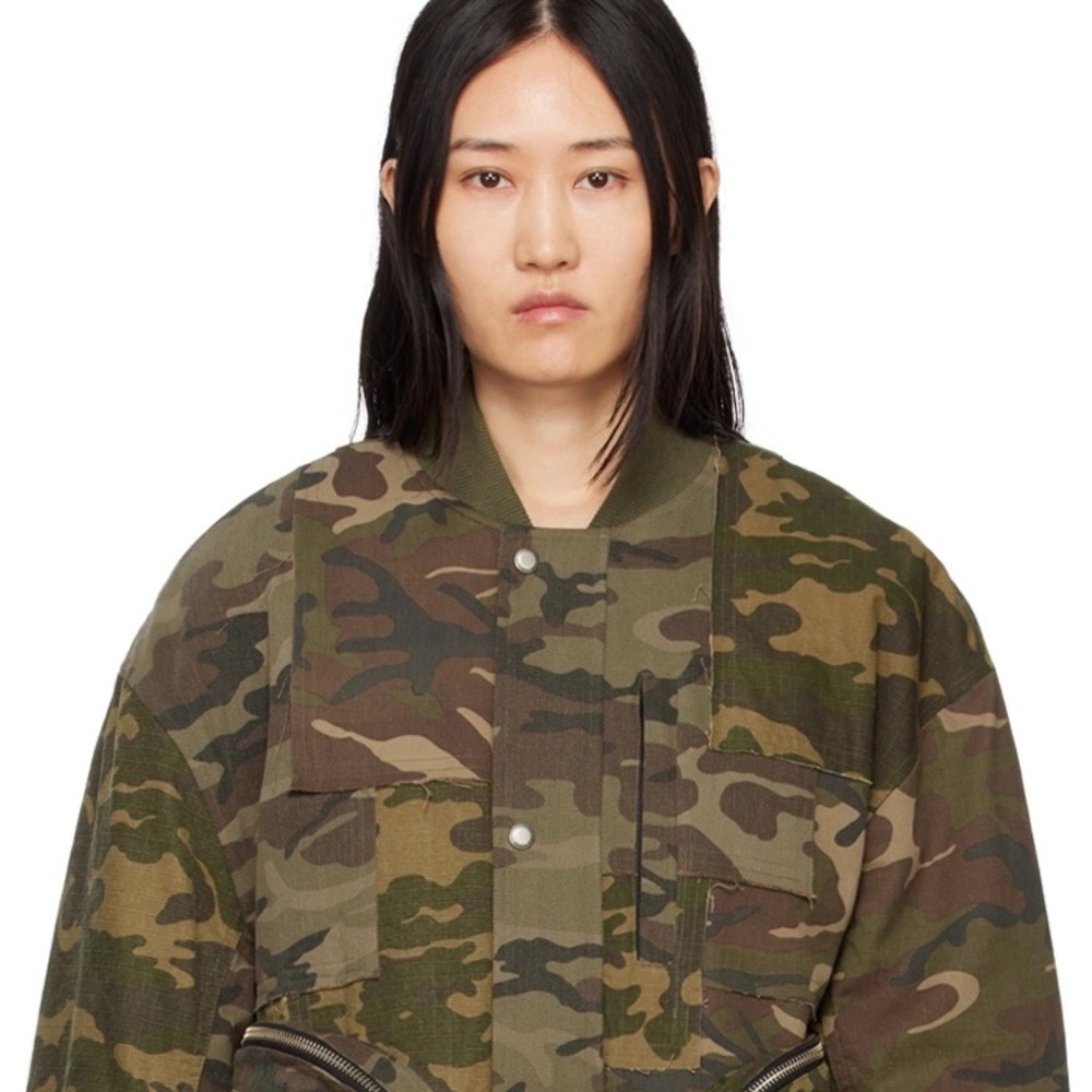 Andersson Bell Khaki Patched Camo Jacket